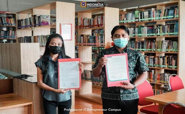 Kegiatan Silang Layan Koleksi UPT Perpustakaan Unwar dengan Perpustakaan STIKI Indonesia
